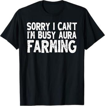 Aura Farming Shirt Aura Farmer Funny Teen Boys 10-12 Sigma T-Shirt