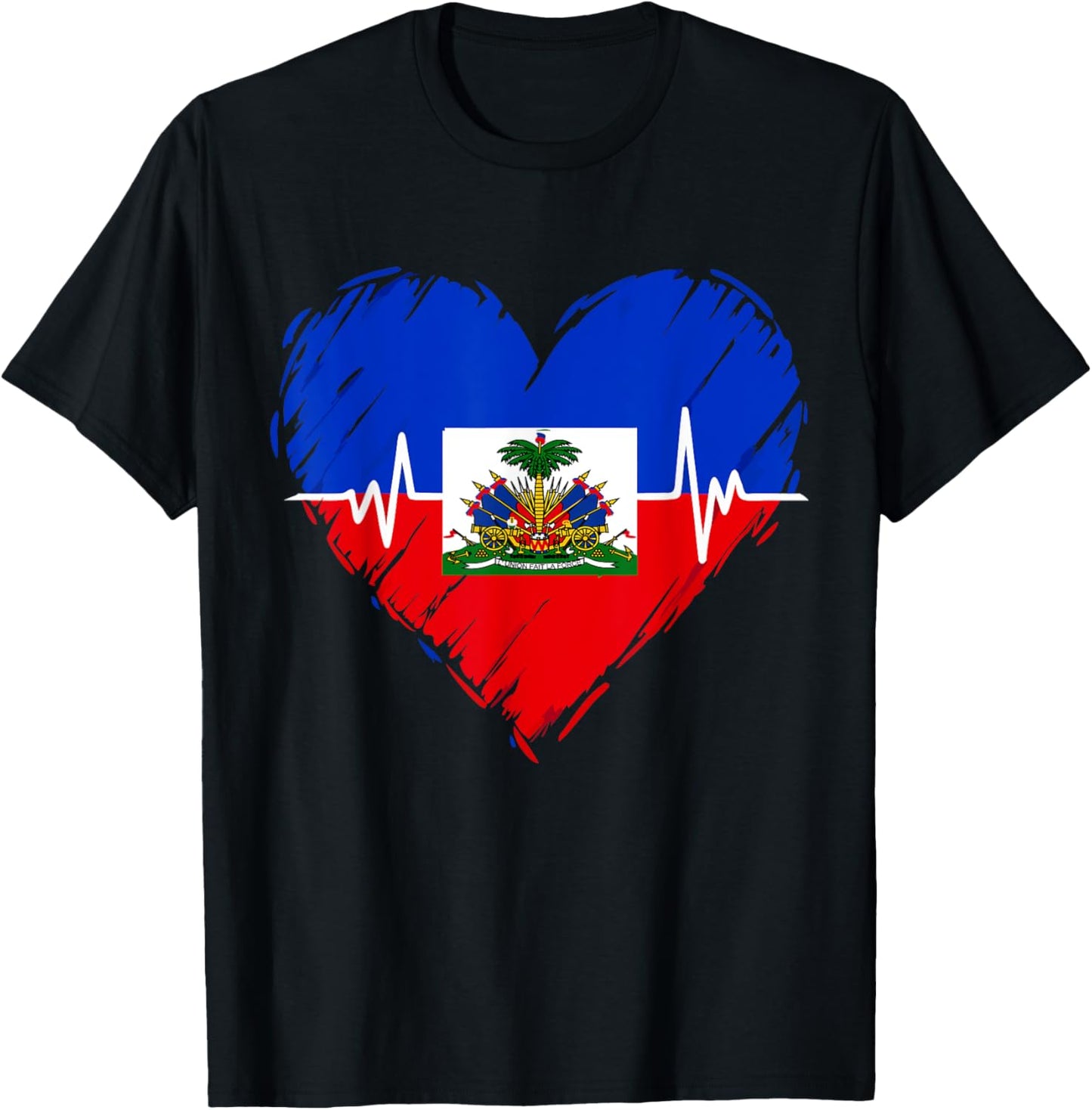 Haitian Flag Day Love Haiti Heart Haitian Roots Haiti Flag T-Shirt