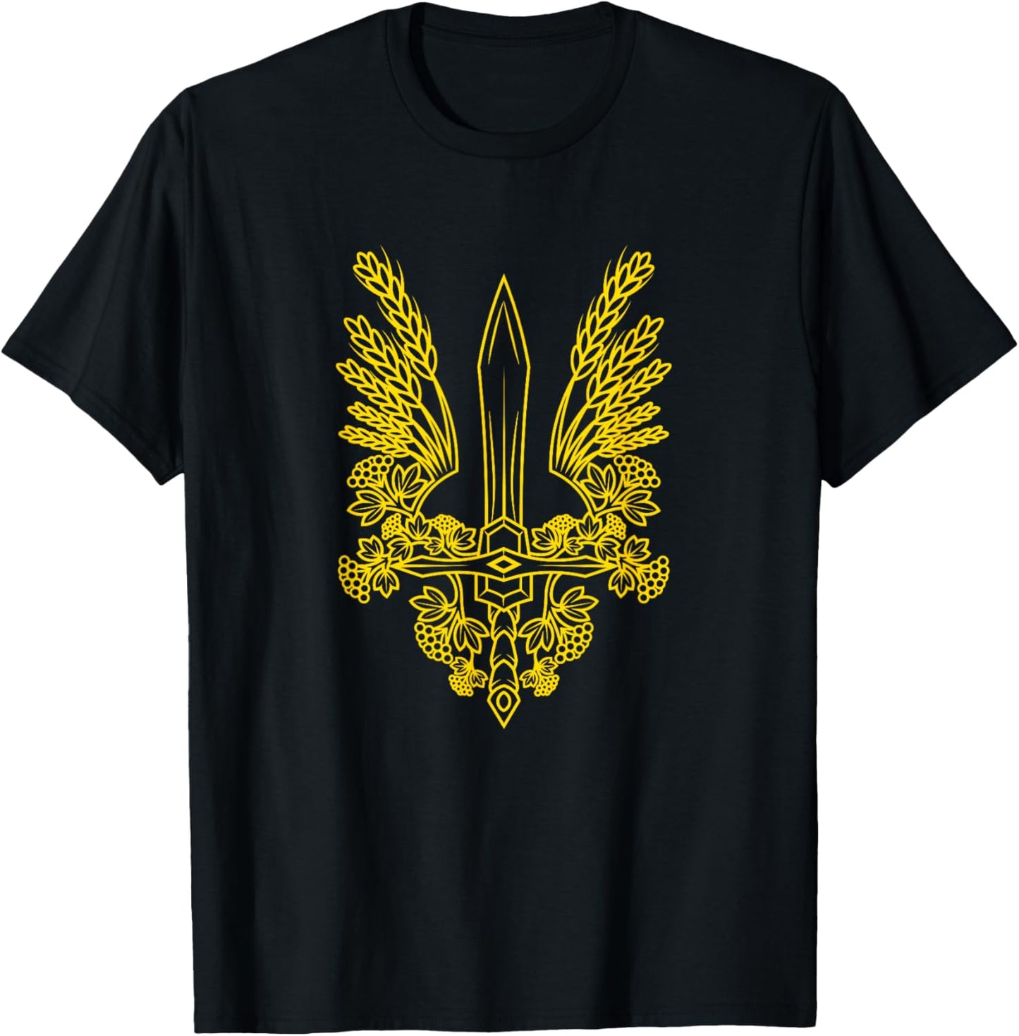 Ukraine Stylized Yellow Coat of Arms - Ukrainian Pride T-Shirt