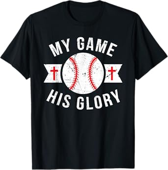 Kids Baseball Shirts For Teen Boys Gifts Christian Baseball T-Shirt