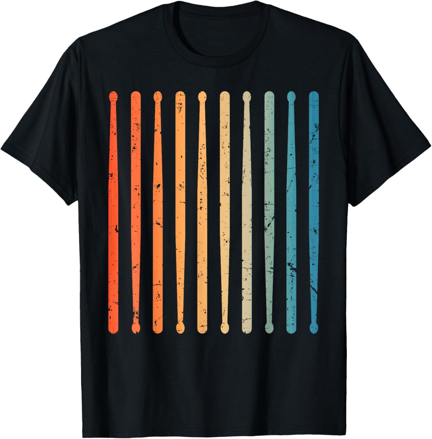 Funny Drummer Art For Men Women Kids Drumming Lover Drummer T-Shirt