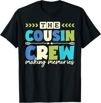 Cousin Crew 2025 Making Memories Family Vacation Camp Kids T-Shirt