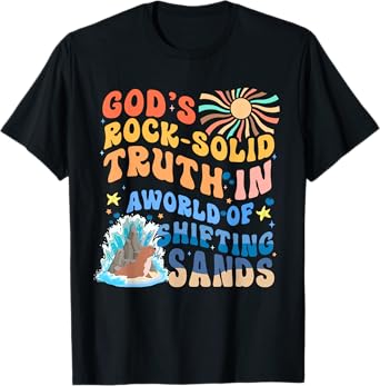 God's Rock Solid Breaker Rock Beach VBS 2024 Christian T-Shirt