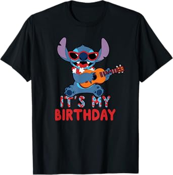 Disney Lilo & Stitch Tropical Party It's My Birthday T-Shirt