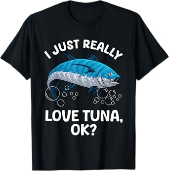 Cool Tuna Fishing Art For Men Women Deep Sea Tuna Fishing T-Shirt