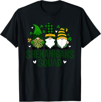 St Patrick's Day Irish Gnome Shenanigans Squad Beer Party T-Shirt