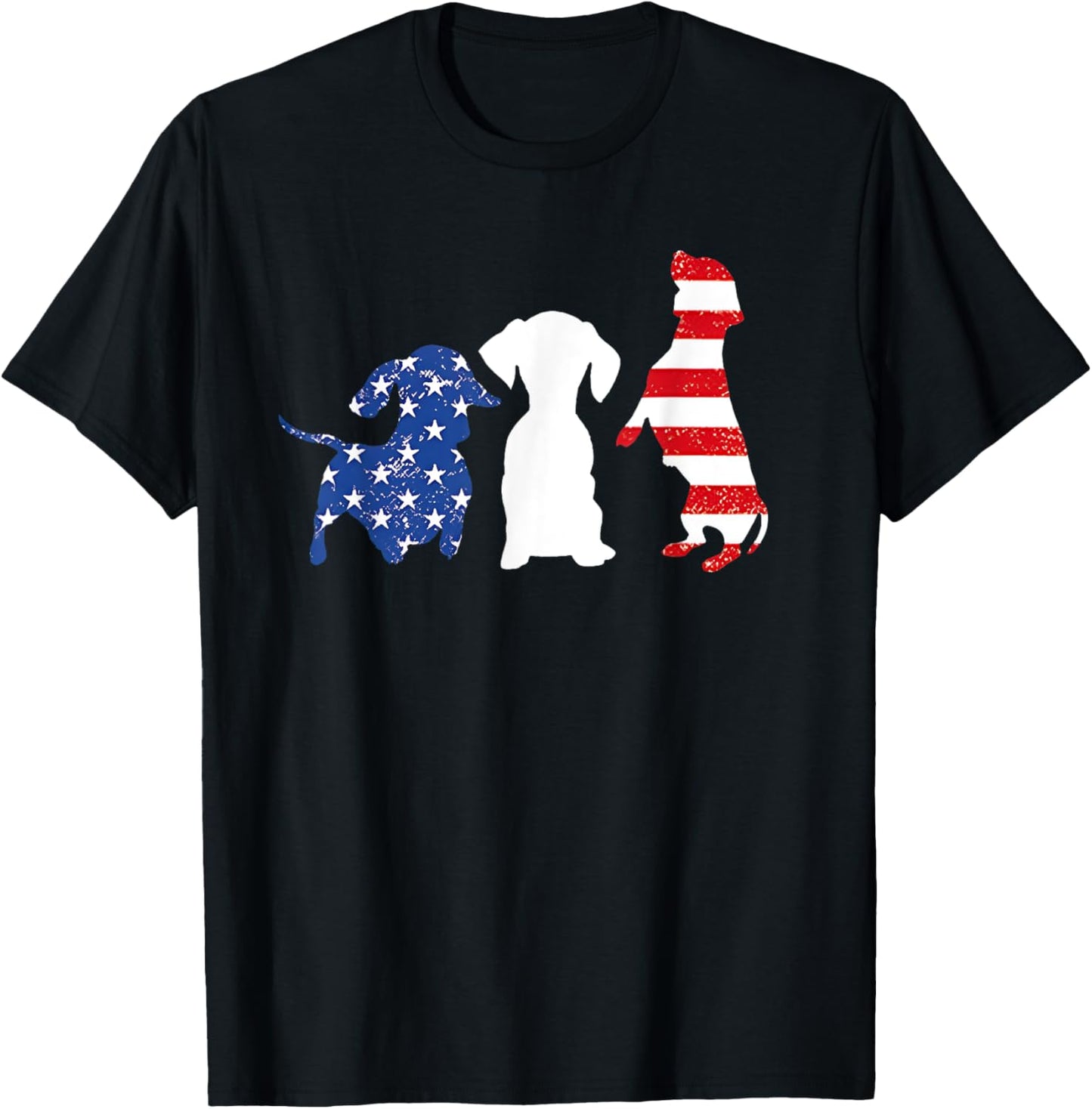 Dachshund Fourth 4th Of July Patriotic American Men Women T-Shirt