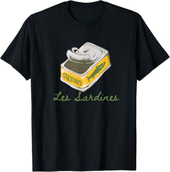Les sardines fisherman aesthetic coastal sardine fish T-Shirt