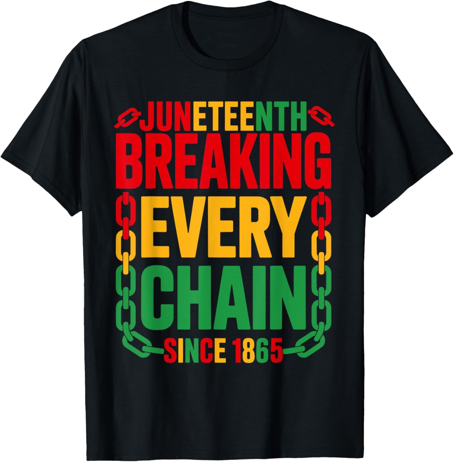 Breaking Every Chain Since 1865 Juneteenth Women Men June 19 T-Shirt