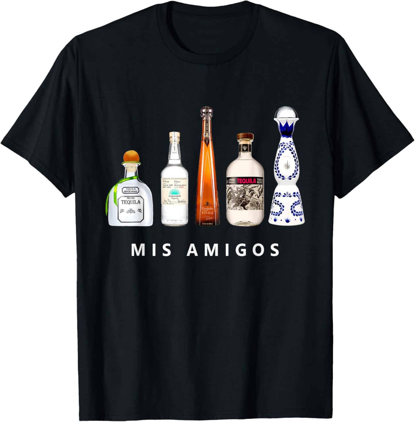 Mis Amigos Tequila Funny Cinco De Mayo Mexican Party T-Shirt