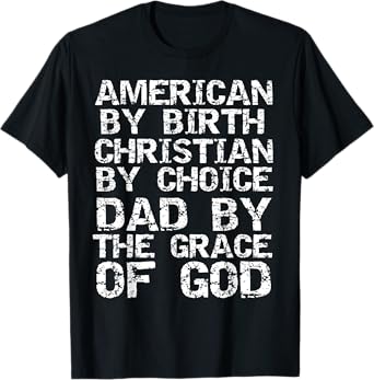 Christian Father's Day Gift for Men from Son Dad Faith Quote T-Shirt