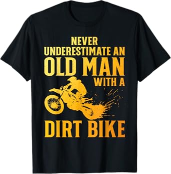 Dirt Bike Art For Men Grandpa Dad Dirtbike Dirt Bike Lover T-Shirt