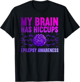 Cool Epilepsy Art For Men Women Seizure Epilepsy Awareness T-Shirt