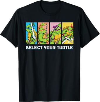 Teenage Mutant Ninja Turtles Select Your Turtle Video Game T-Shirt