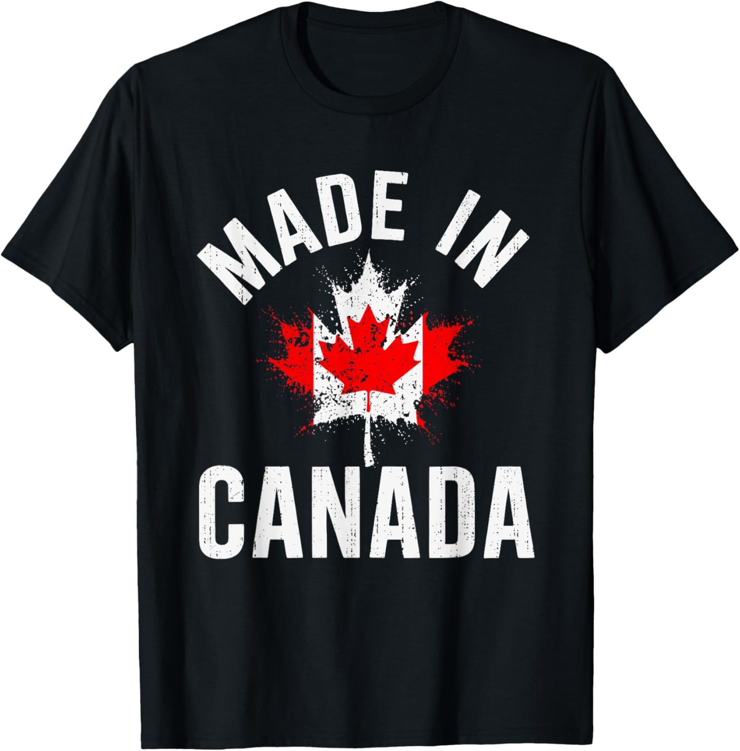 Funny Canada Day Maple Leaf Canadian Flag Men Women Kids T-Shirt