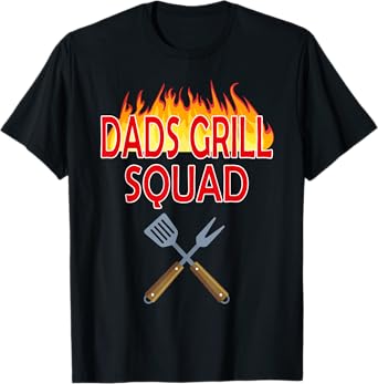 Dads Grill Squad Funny BBQ Father's Day T-Shirt
