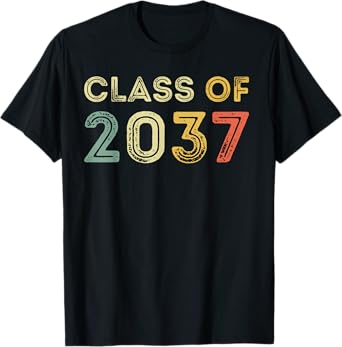Vintage Class Of 2037 Graduation Senior 2037 T-Shirt