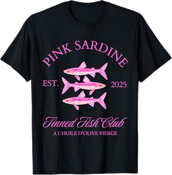 Sardine Tinned Fish Club Cute Womens Summer Social Top T-Shirt