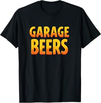 Retro Car Dad Garage Beers Fathers Day T-Shirt