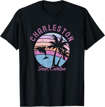 Charleston Dolphin South Carolina Deep Sea Fish SC Souvenir T-Shirt