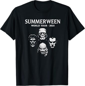 Summerween World Tour 2025 Monsters Halloween Fun T-Shirt