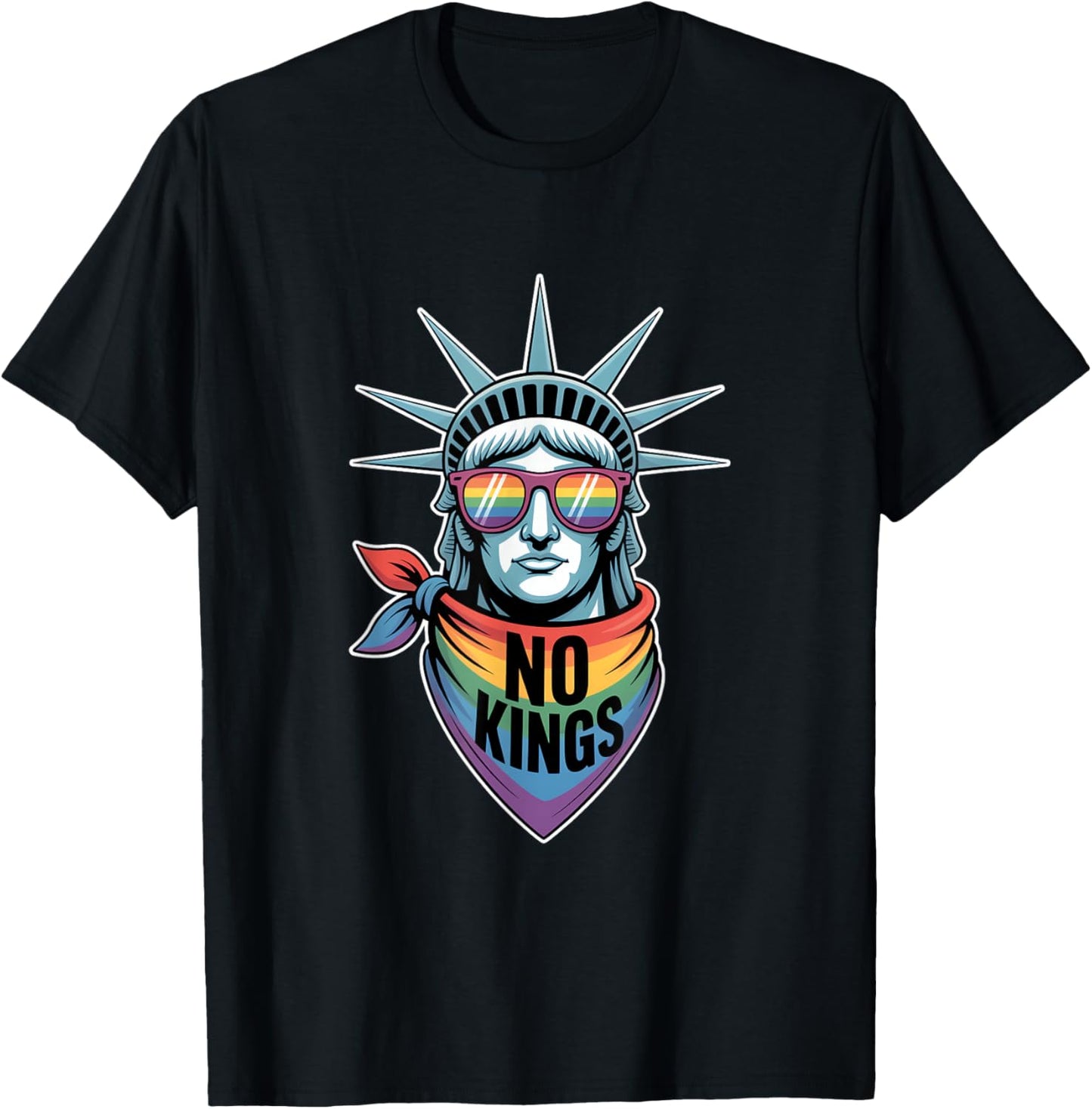 No Kings In America Statue Of Liberty Pride T-Shirt