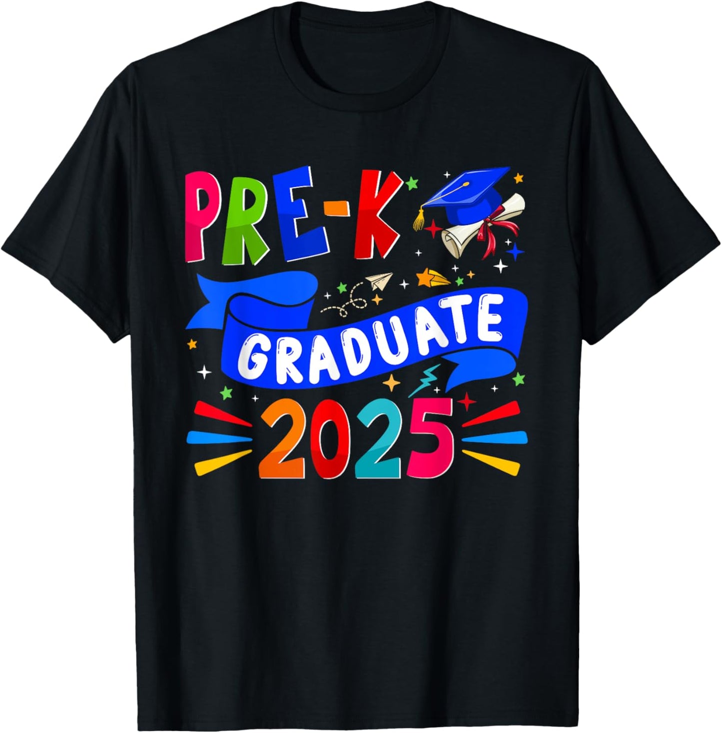 Pre-K Graduate 2025 Graduation Class Of 2025 Kids Boys Girls T-Shirt