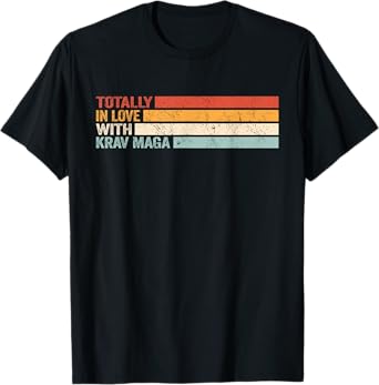 Totally in Love with Krav Maga retro _ Krav Maga T-Shirt