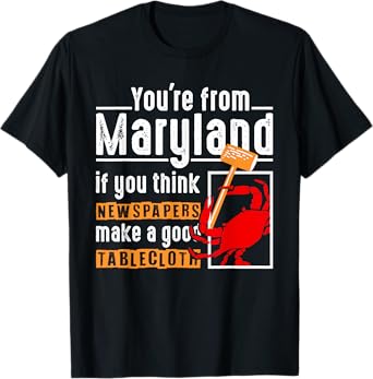 Funny Maryland Blue Crab Men Women Crabbing Crab Feast T-Shirt