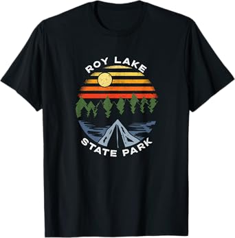 Roy Lake State Park South Dakota Sunrise Camping Vacation T-Shirt