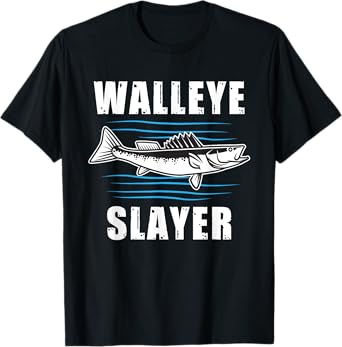 Walleye Slayer Fishing Fisherman Walleye T-Shirt