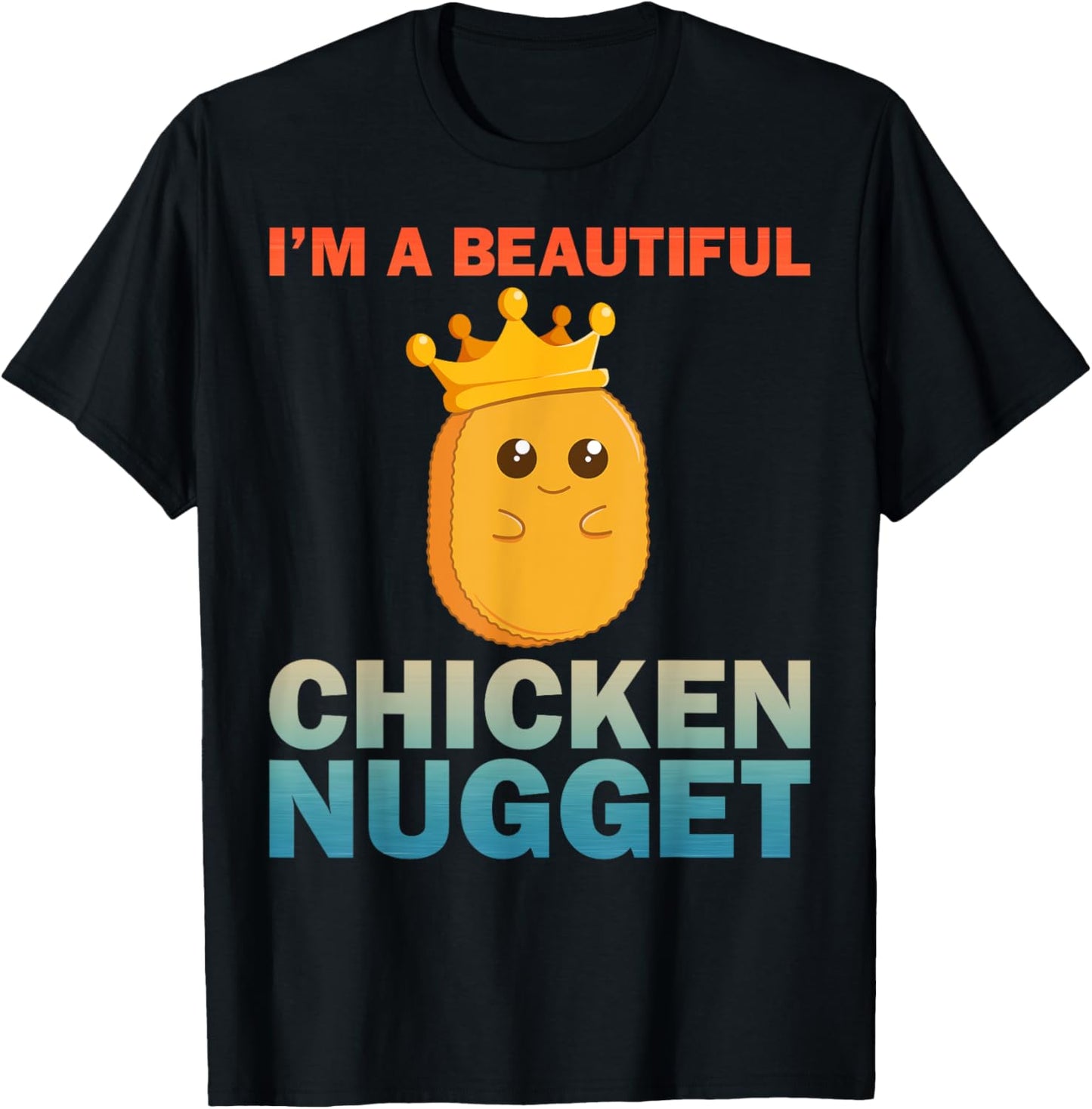 Cute Chicken Nugget Art For Women Girls Chicken Nugget Lover T-Shirt