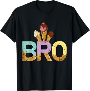 Brother Of The Sweet One Ice Cream 1st First Birthday Family T-Shirt