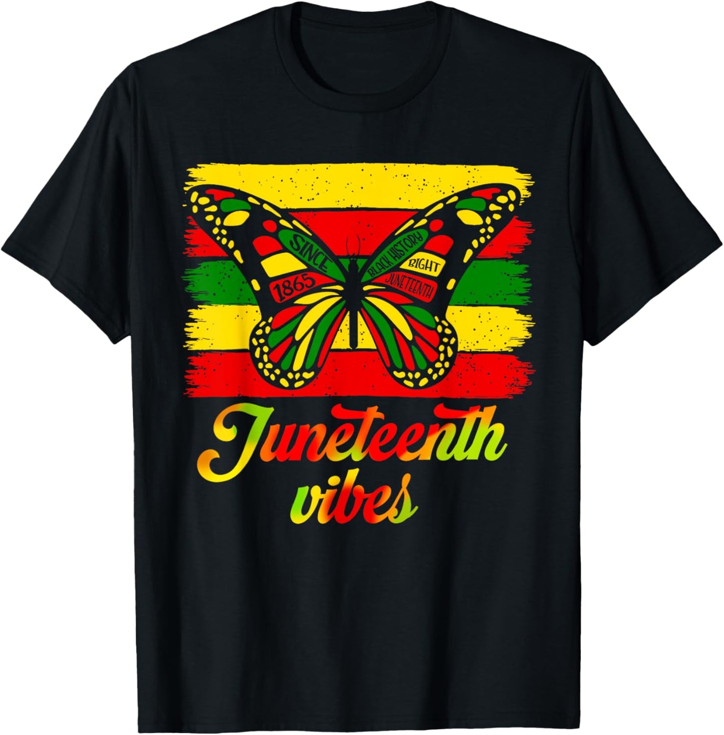 Juneteenth Butterfly African American Celebrate Juneteenth T-Shirt