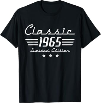 60 Year Old Gifts Men Vintage Classic Car 1965 60th Birthday T-Shirt