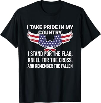 I take pride in my country Veteran Patriot America T-Shirt