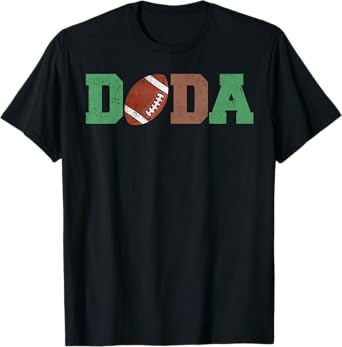 Dada of the 1 Year old Football 1st Year Down Birthday Party T-Shirt