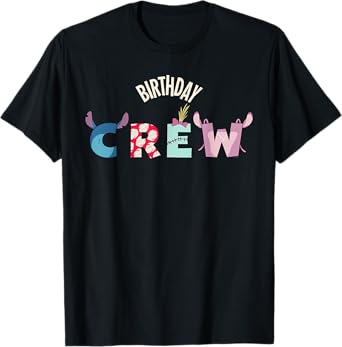 Disney Lilo & Stitch "Birthday Crew" Matching Birthday Party T-Shirt