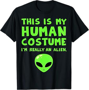 Funny Alien Human Costume T-Shirt