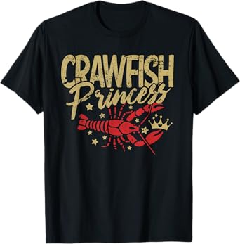 Crawfish Princess Cajun Boil Tee Crayfish Party Women Girls T-Shirt