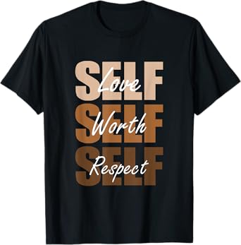 Melanin Brown Self-ish-X3 Brown Color Graphic T-Shirt