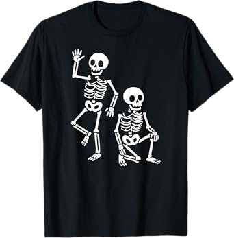 Halloween Party Skeletons Spooky Fun T-Shirt