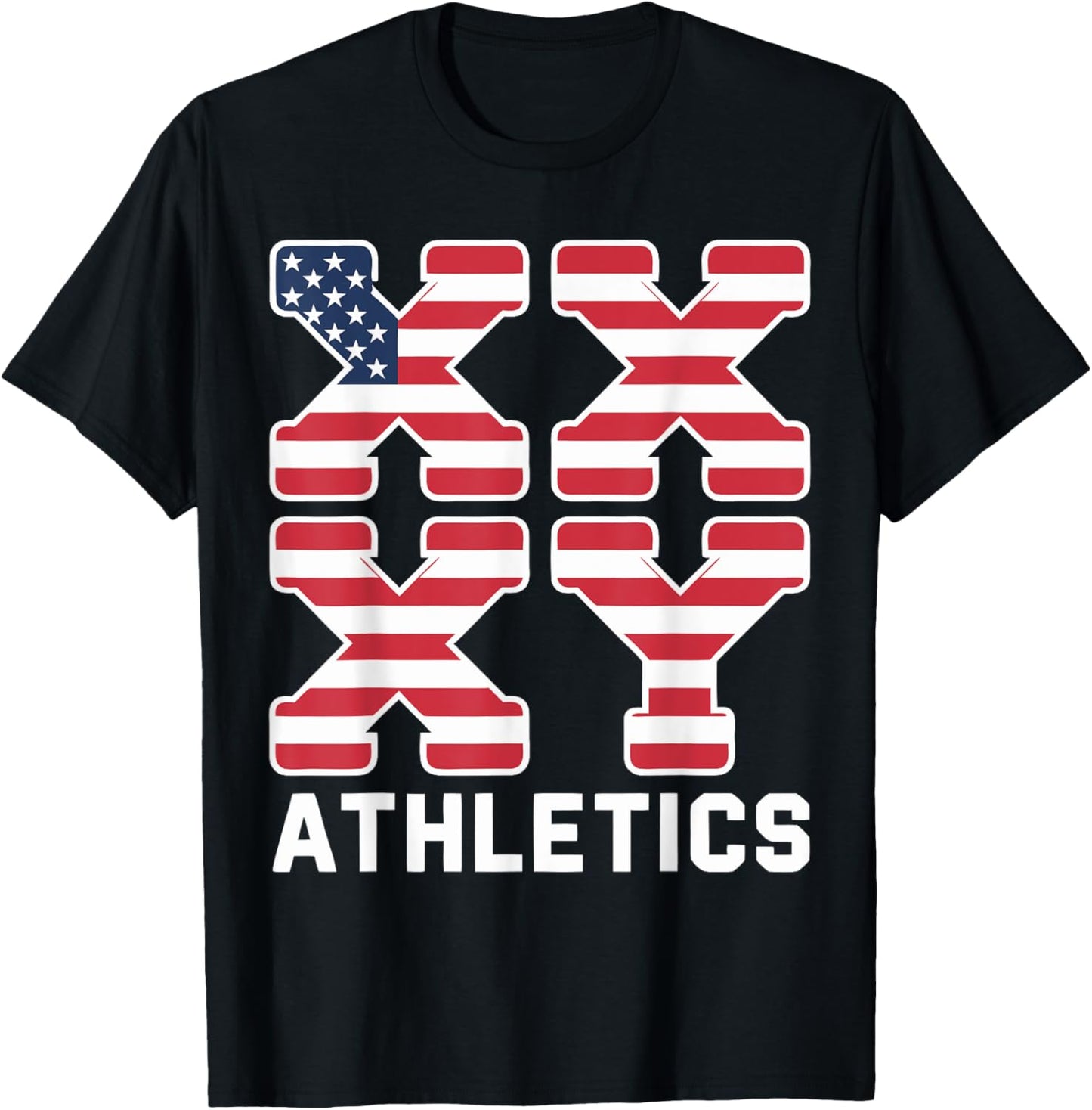 Gender Genetic American Flag Xx Xy Athletics T-shirt