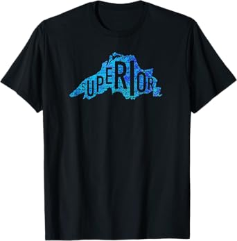 Distressed Great Lakes Lake Superior Tee T-Shirt