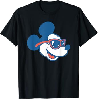 Disney Summer Road Trip Vacation Mickey Mouse Big Face T-Shirt