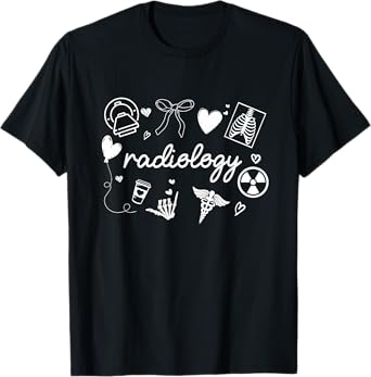Radiology Coquette Bow X-ray Radiologic Technologist T-Shirt
