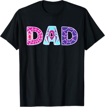 Men Dad Spider Dad Father's Day Family Birthday T-Shirt