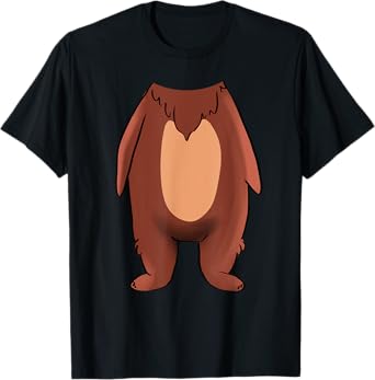 Bear Halloween Costume Shirt - Brown Grizzly Bear T-Shirt