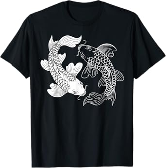 Yin Yang Japanese Koi Fish Kawaii Gifts For Men Women Kid T-Shirt