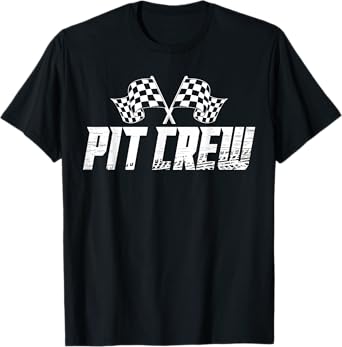 Pit Crew Family Racing Birthday Race Car T-Shirt